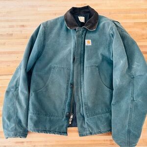 Rare Carhartt Hunter Green HTG J02 XL Tall Jacket